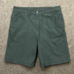 Prana Brion II Standard Fit Shorts Men's Size 32 Mid Rise Grey Blue